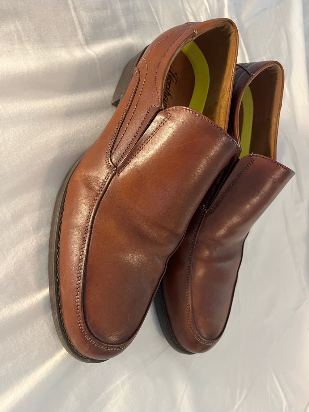 Florsheim Brown Leather Slip-On Dress Loafers